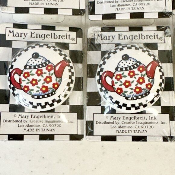 Mary Engelbreit Vintage Drawer‎ Pulls Teapot Set Of 6  New In Original Packaging - Picture 5 of 7